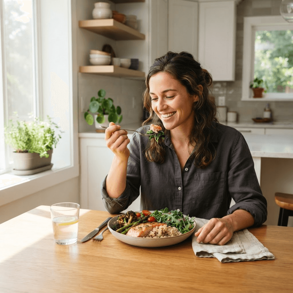 Person in a healthy lifestyle